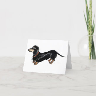 'Long Dog' teckel wenskaart Kaart