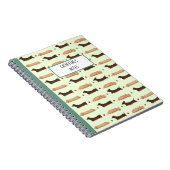 Long Dogs - Dachshunds Green Notitieboek (Rechterzijde)