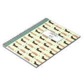 Long Dogs - Dachshunds Green Notitieboek (Linkerzijde)