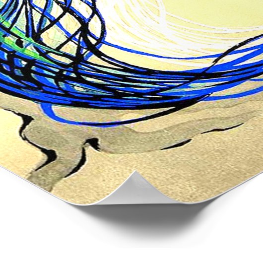 Long Feathered Rooster Ono Bakufu 1950 Poster (Hoek)