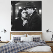 Long Goodbye (1920) beroemd gemaakt door Natasha U Canvas Afdruk (Insitu (Slaapkamer))