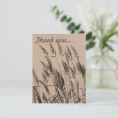 Long Grass op Dusk Bedankkaart (Staand voorkant)