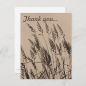 Long Grass op Dusk Bedankkaart (Voorkant / Achterkant)