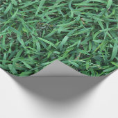 Long Green Grass Texture Cadeaupapier (Hoek)