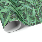 Long Green Grass Texture Cadeaupapier (Rol Hoek)