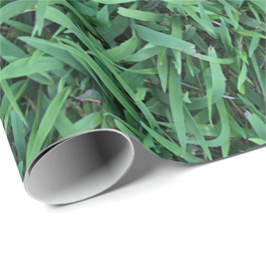 Long Green Grass Texture Cadeaupapier (Rol Hoek)