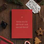 Long Hair Chihuahua Pet Funny Cute Dog Kerstmis Feestdagenkaart