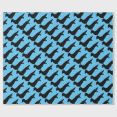 Long Hair Dachshund Gift Wrap Papier (Vlak)