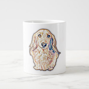 Long Hair Dachshund Gifts Cute Doxie Wiener Dog Lo Grote Koffiekop