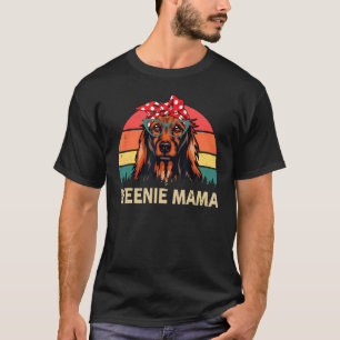 Long Hair Dachshund mama Weenie Mama Weiner Dog ma T-shirt