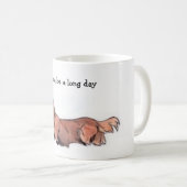 Long Hair Dachshund Mok (Voorkant rechts)