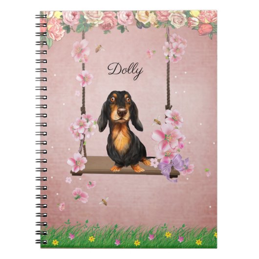 Long Hair Dachshund Photo Book Notitieboek (Voorkant)