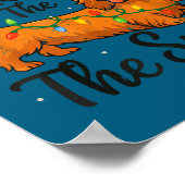 Long Hair Dachshund Through Snow Christmas Pajamas Poster (Hoek)