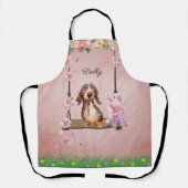 Long Hair Dapple Dachshund Schort (Voorkant)