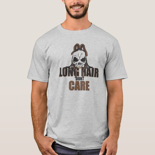 Long Hair Dont Care T-shirt (Voorkant)
