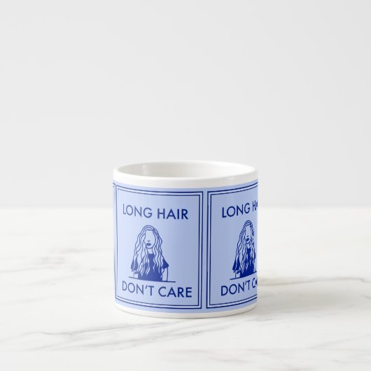 Long Hair Espresso Kop (Voorkant)