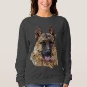 Long Hair German Shepherd Dog Trui (Voorkant)