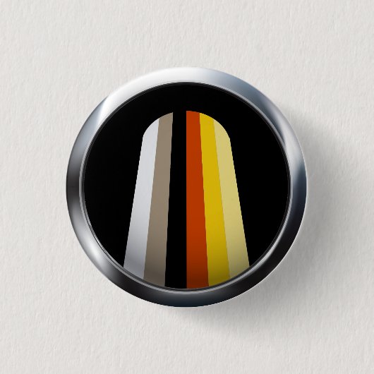LONG HAIR PRIDE MEDAILLON RONDE BUTTON 3,2 CM (Voorkant)