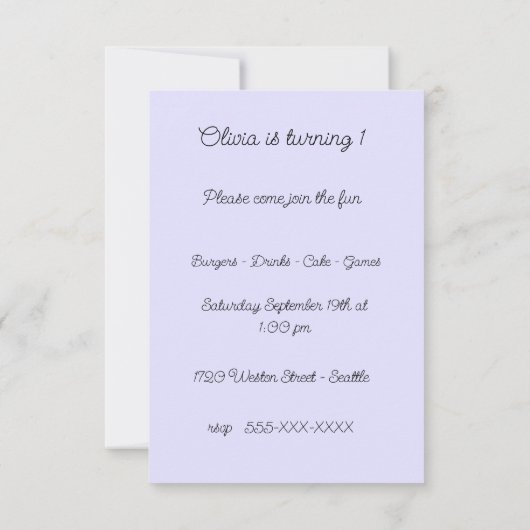 Long Hair Teckel Party Kaart (Achterkant)