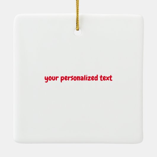 Long Hair teckel tree Ornament (Achterkant)