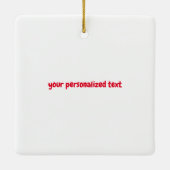 Long Hair teckel tree Ornament (Achterkant)