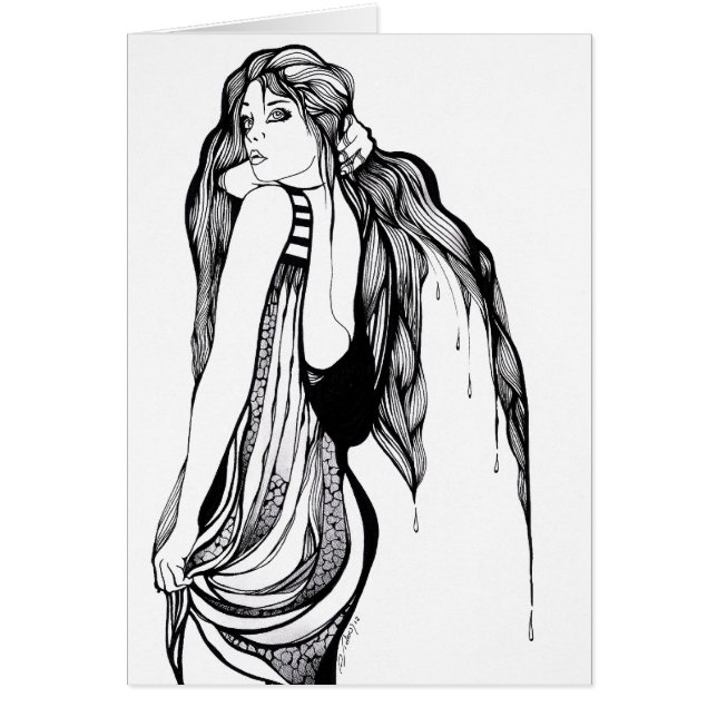 Long Hair Teen Portret (Voorkant)