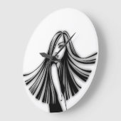 Long Haire Beauty Wall klok (Hoek)