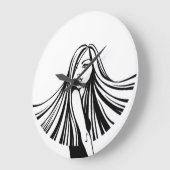 Long Haire Beauty Wall klok (Hoek)