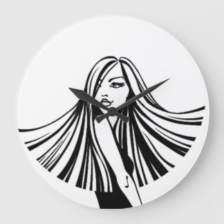 Long Haire Beauty Wall klok