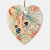 Long Haire Chihuahua Pop Art Ornament (Rechts)