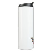 Long Haire Dachshund Geo Silhouette Pset Thermosbeker (Gedraaid links)