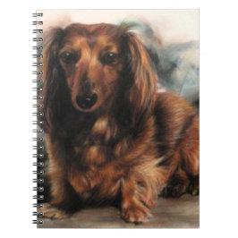 Long Haire Dachshund hond Notitieboek