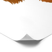 Long Haire Dachshund met Josh Billings Quote Poster (Hoek)