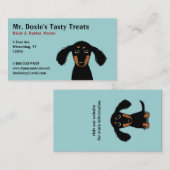 Long Haire Dachshund Puppy Visitekaartje (Voorkant / Achterkant)