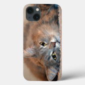 Long Haire Russian Blue Cat van Shirley Taylor Case-Mate iPhone Case (Achterkant)