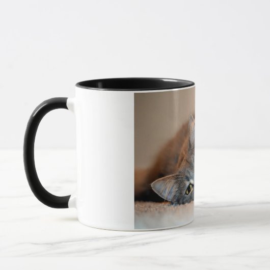 Long Haire Russian Blue Cat van Shirley Taylor Mok (Links)