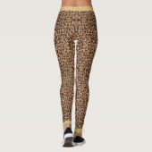 Long Haire Skin Print Gold Glitter Leggings (Achterkant)