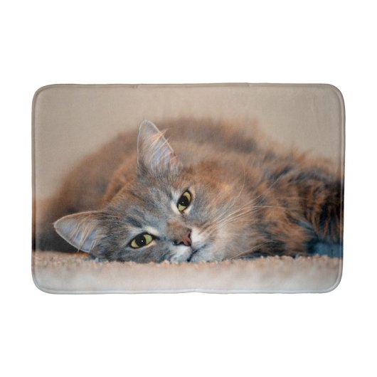 Long Hazard Blue Russian Cat door Shirley Taylor Badmat (Voorkant)