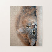 Long Hazard Blue Russian Cat door Shirley Taylor Legpuzzel (Verticaal)