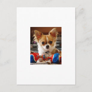 Long Hazard Chihuahua Briefkaart