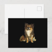 Long Hazard Chihuahua Cute Cartoon Graphic Dog Briefkaart (Voorkant / Achterkant)