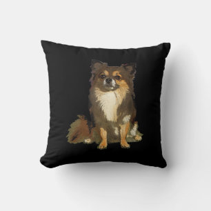 Long Hazard Chihuahua Cute Cartoon Graphic Dog Kussen