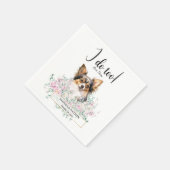 Long Hazard Chihuahua Dog Wedding Cocktail Napkins Servet (Hoek)