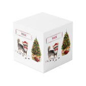 Long Hazard Chihuahua Funny kersthondenboom Kubus (Voorkant hoekig)