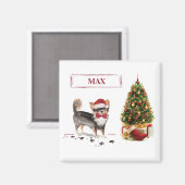 Long Hazard Chihuahua Funny kersthondenboom Magneet (Voorkant / Achterkant)