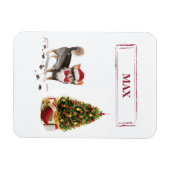 Long Hazard Chihuahua Funny kersthondenboom Magneet (Horizontaal)