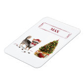 Long Hazard Chihuahua Funny kersthondenboom Magneet (Linkerzijde)