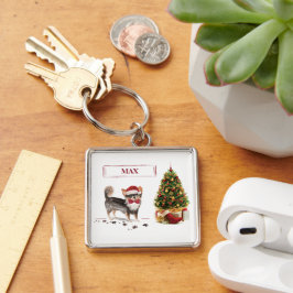 Long Hazard Chihuahua Funny kersthondenboom Sleutelhanger