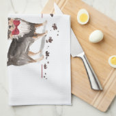 Long Hazard Chihuahua Funny kersthondenboom Theedoek (Quarter Fold)