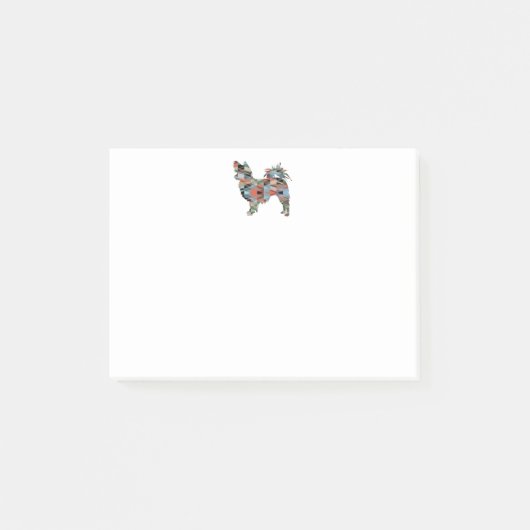 Long Hazard Chihuahua Geo Silhouette Pset Post-it® Notes (Voorkant)